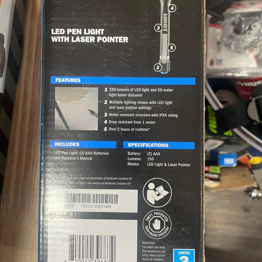 HART LED Pen Light with Laser Pointer - Picture 4 of 6